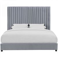 кровать двуспальная 160х200 серая mora в Махачкале