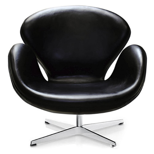 кресло swan chair черное в Махачкале