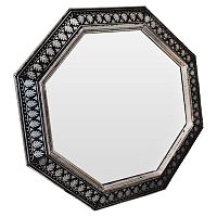 зеркало восьмиугольное черное с орнаментом silver ornaments в Махачкале