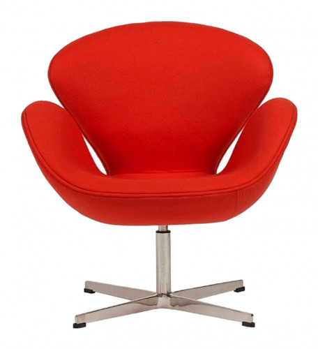 кресло swan chair кашемир красное в Махачкале