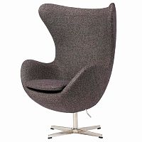 кресло egg chair серое в Махачкале