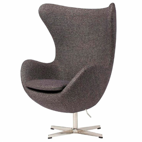 кресло egg chair серое в Махачкале