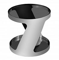 столик журнальный height black silver хром в Махачкале