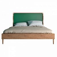 кровать деревянная двуспальная 160х200 зеленая ellipse в Махачкале