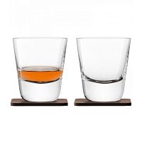 набор из 2 стаканов arran whisky с деревянными подставками 250 мл в Махачкале