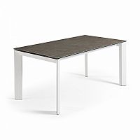 стол atta 160 (220)x90 с белыми ножками ceniza cc0180vc от la forma (ex julia grup) в Махачкале