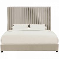 кровать двуспальная 160х200 бежево-розовая mora в Махачкале