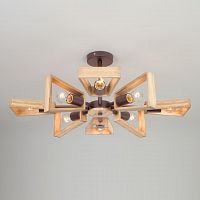 потолочная люстра eurosvet klark 70056/8 кофе в Махачкале