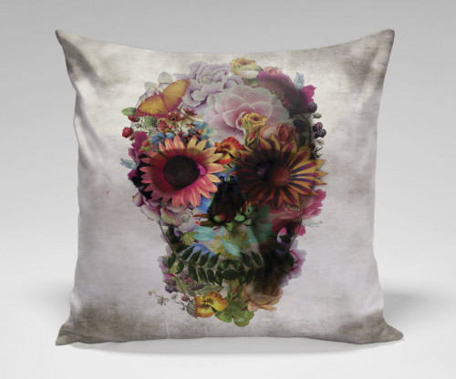 подушка flower skull by ali gulec в Махачкале