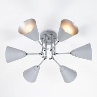 потолочная люстра eurosvet nigella 70052/6 серый/серебро в Махачкале