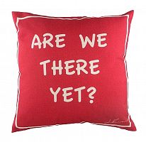подушка с надписью are we there yet? в Махачкале