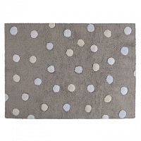 ковер tricolor polka dots серый голубой в Махачкале