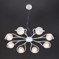 подвесная люстра eurosvet camomile 70089/8 белый с серебром в Махачкале