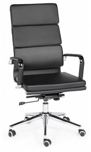 кресло для руководителя norden chairs зуум, обивка: искусственная кожа, цвет: экокожа черная в Махачкале