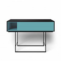 консоль с ящиками на металлических ножках голубая quadro new в Махачкале