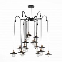 подвесная светодионая люстра st luce curiosita sl270.403.18 коричневая в Махачкале