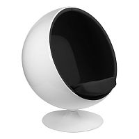 кресло eero aarnio style ball chair черное в Махачкале