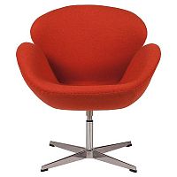 кресло swan chair красное в Махачкале