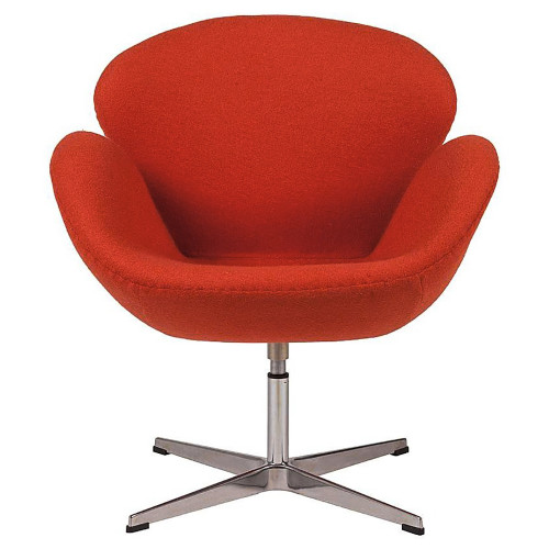 кресло swan chair красное в Махачкале