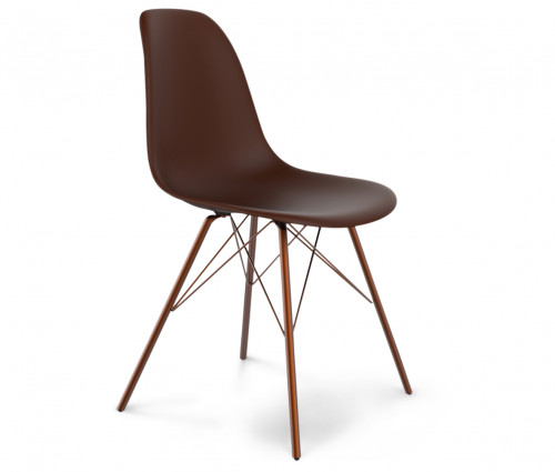 стул dsr коричневый s37 (eames style) в Махачкале