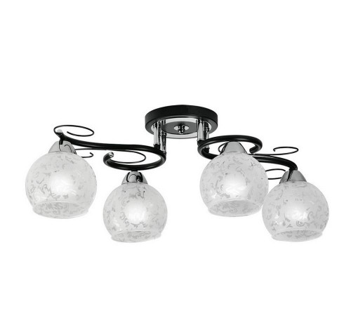 потолочная люстра idlamp carmela 234/4pf-blackchrome в Махачкале