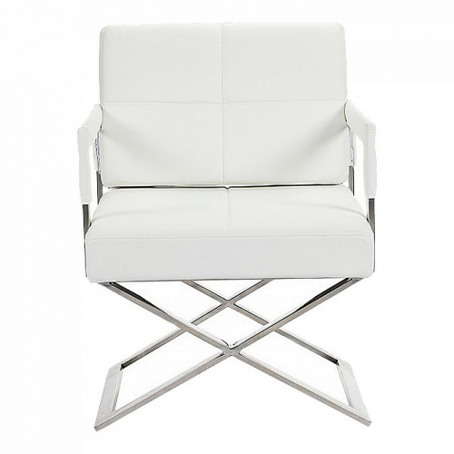 кресло aster x chair кожа белое в Махачкале