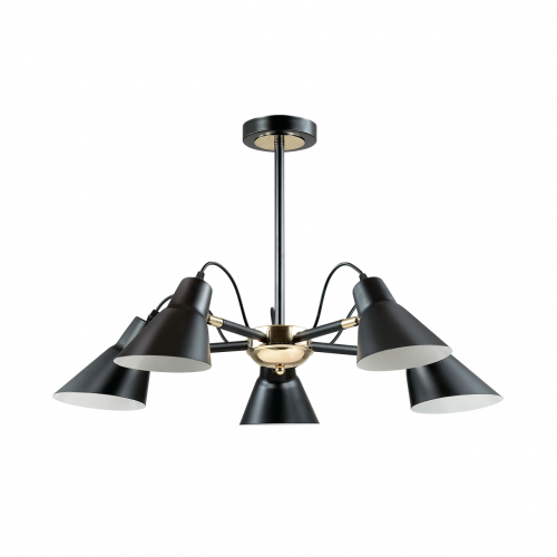 потолочная люстра lumion naomi 3709/5c черная в Махачкале