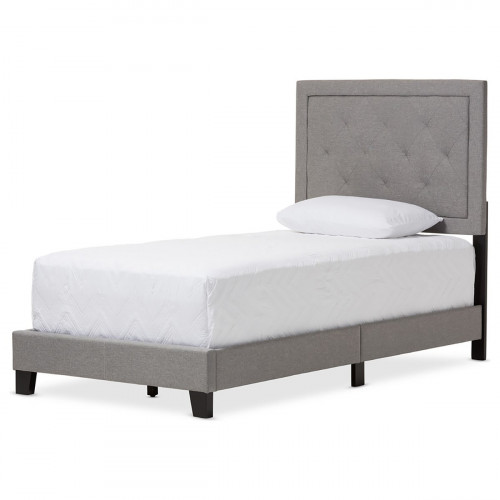 кровать paris linen upholstered gray 120х200 в Махачкале