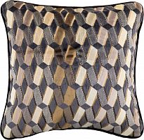 подушка декоративная синяя в мелкий ромб weave в Махачкале