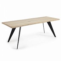 стол nack 220x100 черный, отбеленный дуб c799m33 от la forma (ex julia grup) в Махачкале