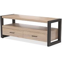 тумба под tv neo loft с двумя ящиками темно-коричневая в Махачкале
