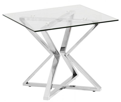 стол журнальный cube silver хром в Махачкале