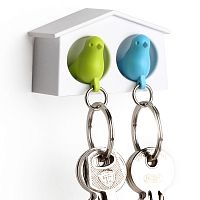 держатель+брелок для ключей двойной mini sparrow зеленый-голубой в Махачкале