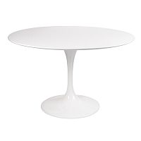 стол eero saarinen style tulip table mdf d110 глянцевый белый в Махачкале