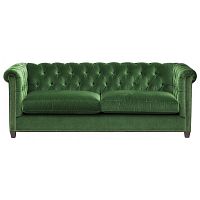 диван chesterfield 2.0 прямой зеленый в Махачкале