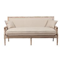диван auguste salon bench with burlap прямой бежевый в Махачкале