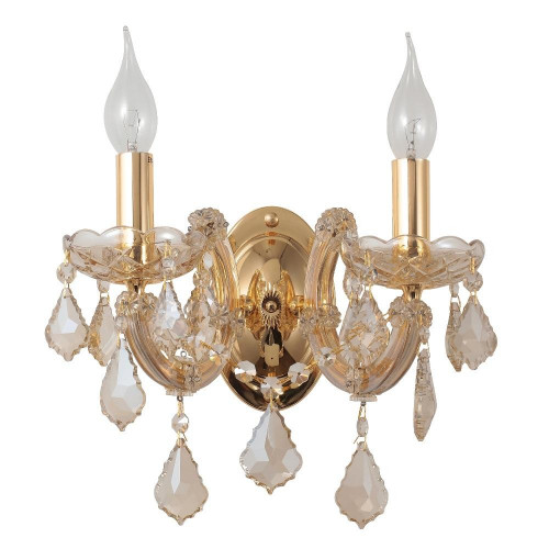 бра crystal lux ines ap2 gold/amber в Махачкале