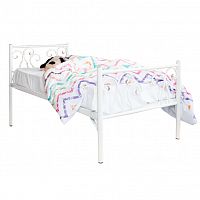 кованая кровать детская 80х190 белая лацио kids в Махачкале