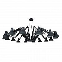 подвесная люстра arte lamp ragno a2043sp-16bk черная в Махачкале