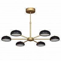 подвесная светодиодная люстра f-promo salvator 2501-6p черная в Махачкале