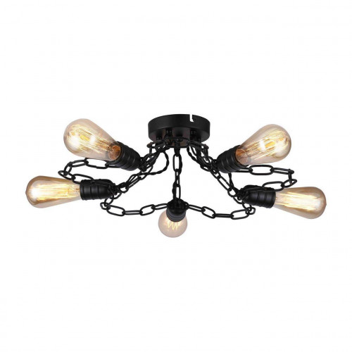 потолочная люстра arte lamp a9344pl-5bk в Махачкале
