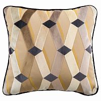 подушка декоративная бежевая с ромбами weave в Махачкале