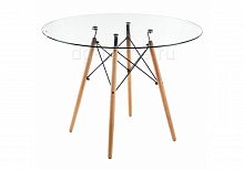 стол стеклянный nixon (eames style) натуральное дерево в Махачкале