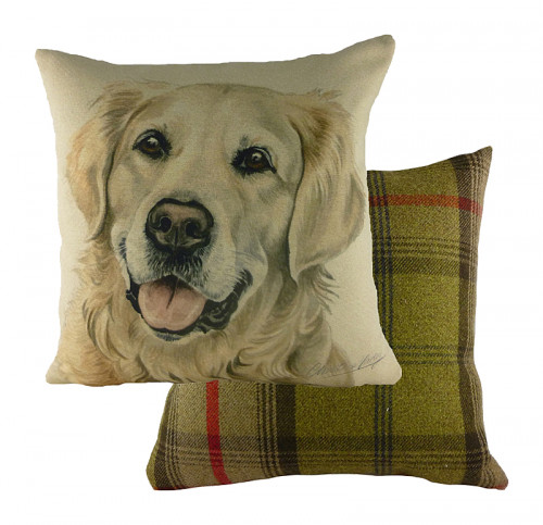подушка с принтом waggydogs golden retriever в Махачкале