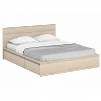 кровать деревянная двуспальная 160х200 розовая unit light white в Махачкале