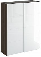 шкаф-купе slide 1700 белый глянец с коричневым в Махачкале