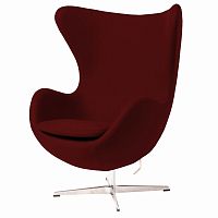 кресло egg chair бордовое с вкраплениями в Махачкале