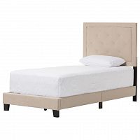 кровать paris linen upholstered beige 120х200 в Махачкале