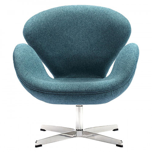 кресло swan chair сине-зеленое в Махачкале