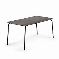 tramp table 160x80 черный, черный полицемент от la forma (ex julia grup) в Махачкале